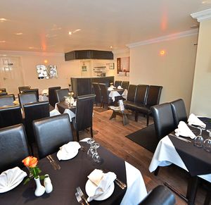 Contemporary – inside is small and intimate
