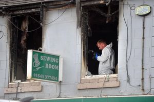 Investigators are treating the blaze as arson