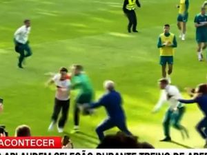 Supporting image for story: WATCH: Jose Sa is Portugal's hero following disturbing Euro 2024 pitch invasion  