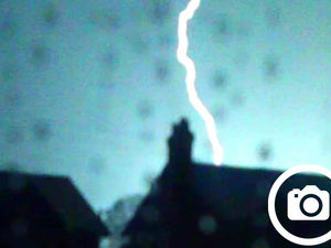 Supporting image for story: Thunder and lightning as storms hit Shropshire