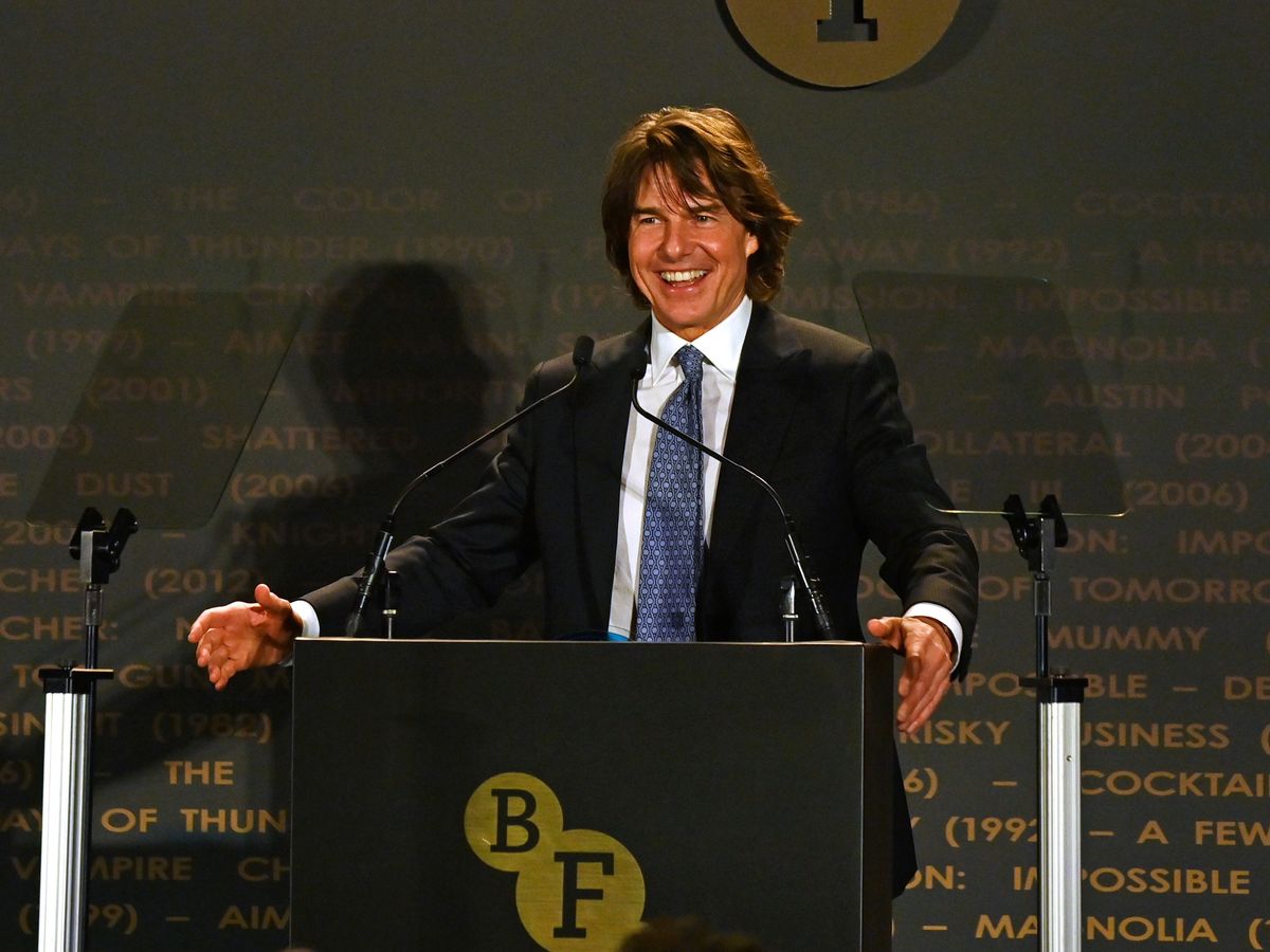Tom Cruise says receiving BFI fellowship is ‘absolutely extraordinary’