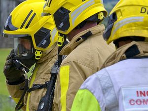 Supporting image for story: Fire crews tackle barn fire in Shrewsbury