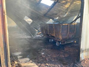 Crews attacked the fire from two sides to ensure it didn't spread. Photo: Bridgnorth Fire Station