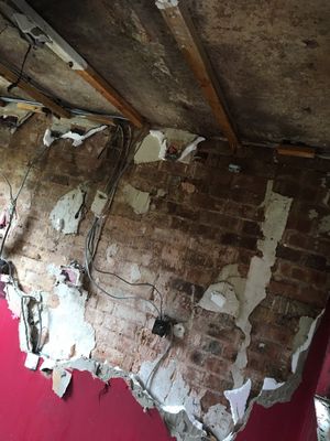 The whole kitchen in the property was affected by the fire. Photo: Aldridge fire station