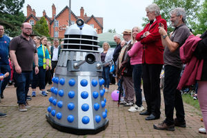 Crowds at the carnival were careful not to be ‘exterminated’ by the Daleks and characters from Dr Who