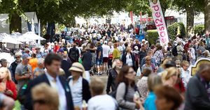 Crowds always flock to the Quarry for the annual show