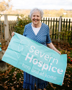 June Beharrell from Shrewsbury has been raising money for the Severn Hospice for years but has been force to take her efforts online due to the pandemic.