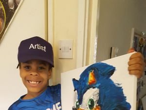 Supporting image for story: Young artist shares super Sonic work in exhibition