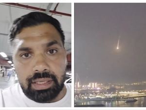Supporting image for story: 'People are scared': Founder of Wolverhampton coding school films missiles over hotel while stranded in Dubai