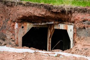 One of the bunkers found at Priory Primary School in Friar Park, Wednesbury.