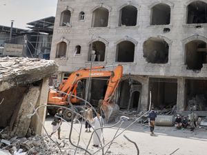 Supporting image for story: Nine killed and scores injured in Israeli strikes on Yemen, say Houthi rebels