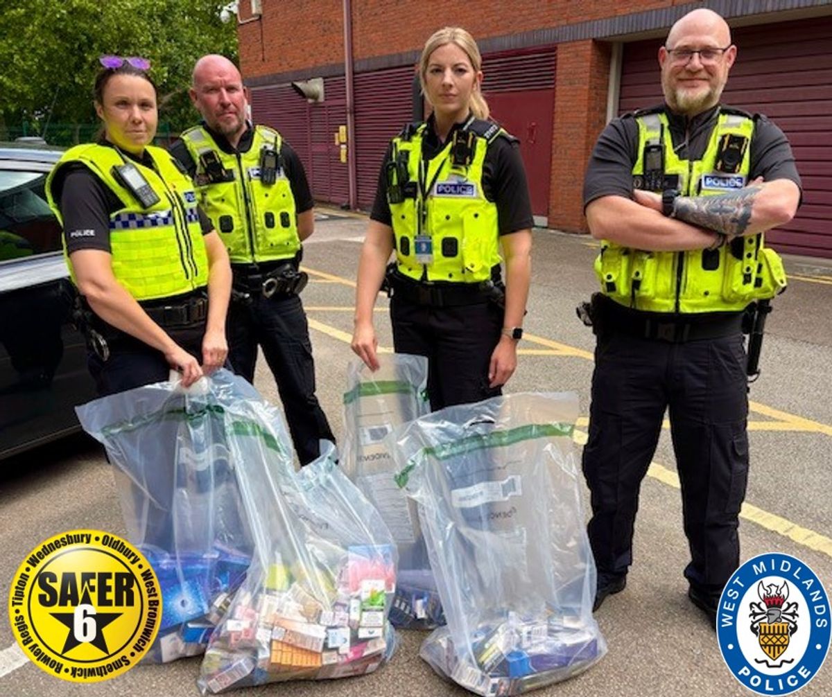 Illegal vapes and tobacco among items seized in swoop at Oldbury shop