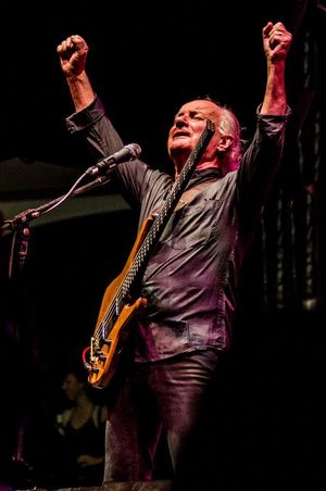 Jim Rodford playing live. Pic: Maggie Clarke Photography