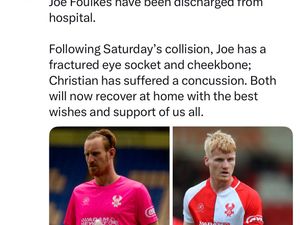 Supporting image for story: Kidderminster Harriers players back home recovering after horror collision