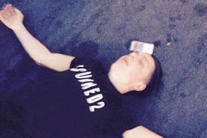 This picture of Grealish passed out in Tenerife was posted on Twitter