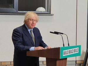 Boris Johnson speaking in Dudley 