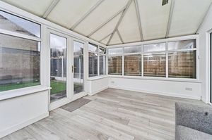 The conservatory is a good size