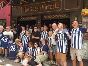 Supporting image for story: West Brom board provide die-hard fans with free drinks and shirts in Hong Kong