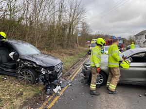 Supporting image for story: Two cut free from crash near Lichfield