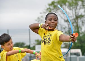 Archery is another activity at the Black Country School Games