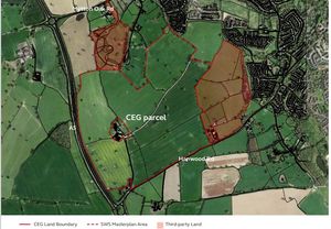 CEG want to build between 1,200 and 1,400 homes to the south west of Shrewsbury. Picture: CEG
