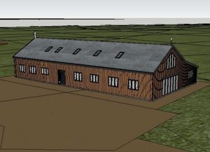 A 3D image of the proposed development