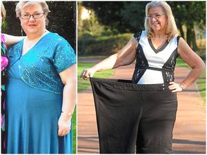 Supporting image for story: Singing for joy! Chocoholic Kay loses 14-and-a-half stone