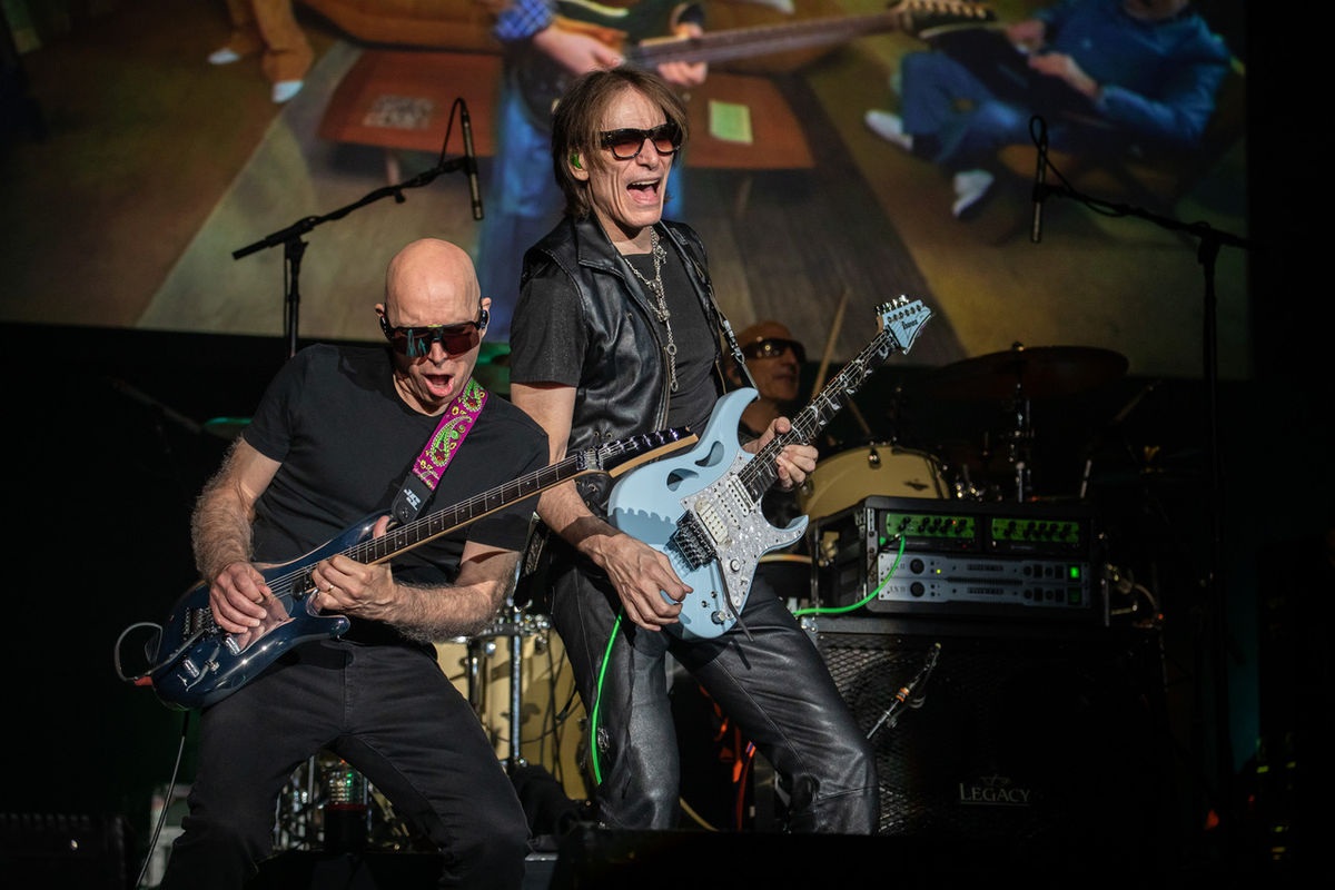 American guitar heroes join forces in supergroup SATCHVAI Band - and ...