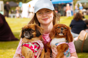 Eloise Williams with Dolly and Ruby.