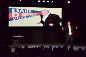 On stage in the Big Top in Telford Town Park