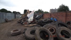 The illegal scrapyard run by Andrew Taff