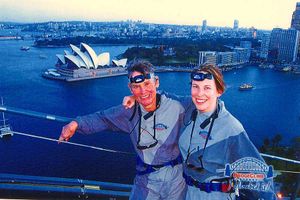 Down Under – Julia, left, with daughter Selina