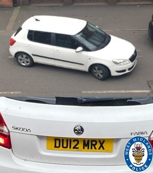 The car was using false number plates