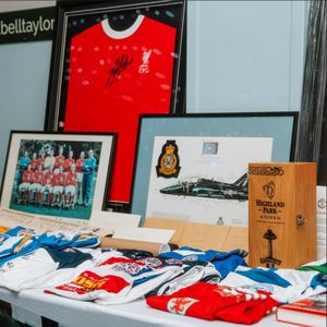 Some of the items being auctioned on the evening. Picture: Lucy Rebecca Photography