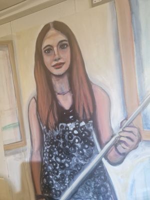 Some of the artwork on display in the exhibition