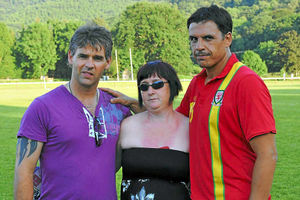 Paul and Coral Jones with Chris Coleman 