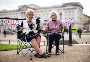 Second World War veterans are ready to enjoy their tea with King Charles III