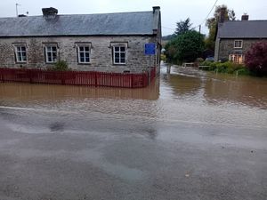 Lydbury North was badly flooded in October 2024. Picture: David Murray
