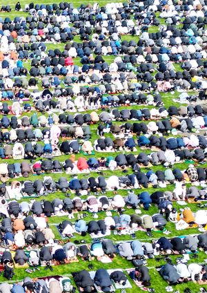 Eid celebrations at Small Heath Park, Birmingham. March 20, 2026. 