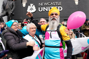 Manny was acknowledged by judges for his incredible fundraising achievements, such as walking from Wolverhampton to Newcastle. Photo: Owen Humphreys/PA Wire.