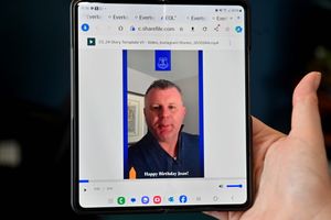 Joan even had a video message from former Everton player, Graham Stuart