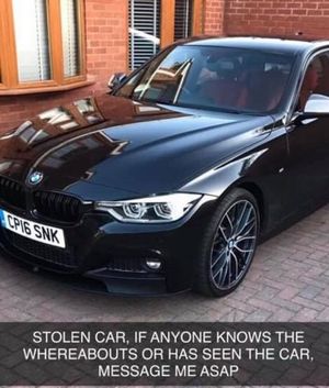 Mr Nazir posted this photo of the car on social media in an effort to track it down