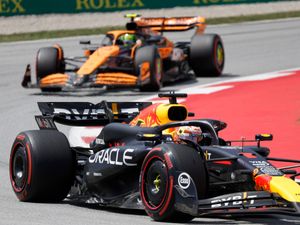 Supporting image for story: Max Verstappen holds off Lando Norris to extend title lead with Spanish GP win