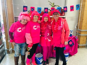 Supporting image for story: Shrewsbury staff raise funds with flying colours