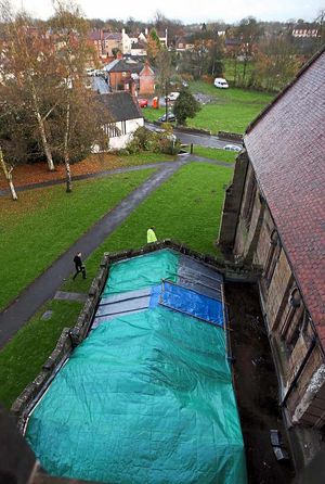 Lead stolen from the roof at St Andrew's, Shifnal