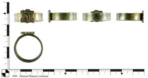 A complete silver gilt post medieval ring Credit National Museums Liverpool