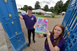 Show staff Eve Williscroft-Tate and Harry Emery 