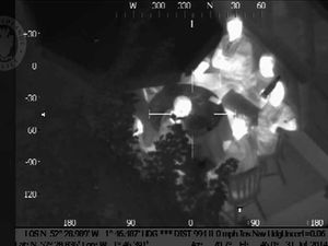 Supporting image for story: Incredible pictures: See police identify laser pen offender from 1,300ft in the air