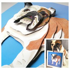 One of Gemma's popular pet 'pawtraits'