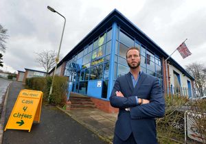 Cash 4 Clothes Chief Executive Christian Farnell at the Cannock base
